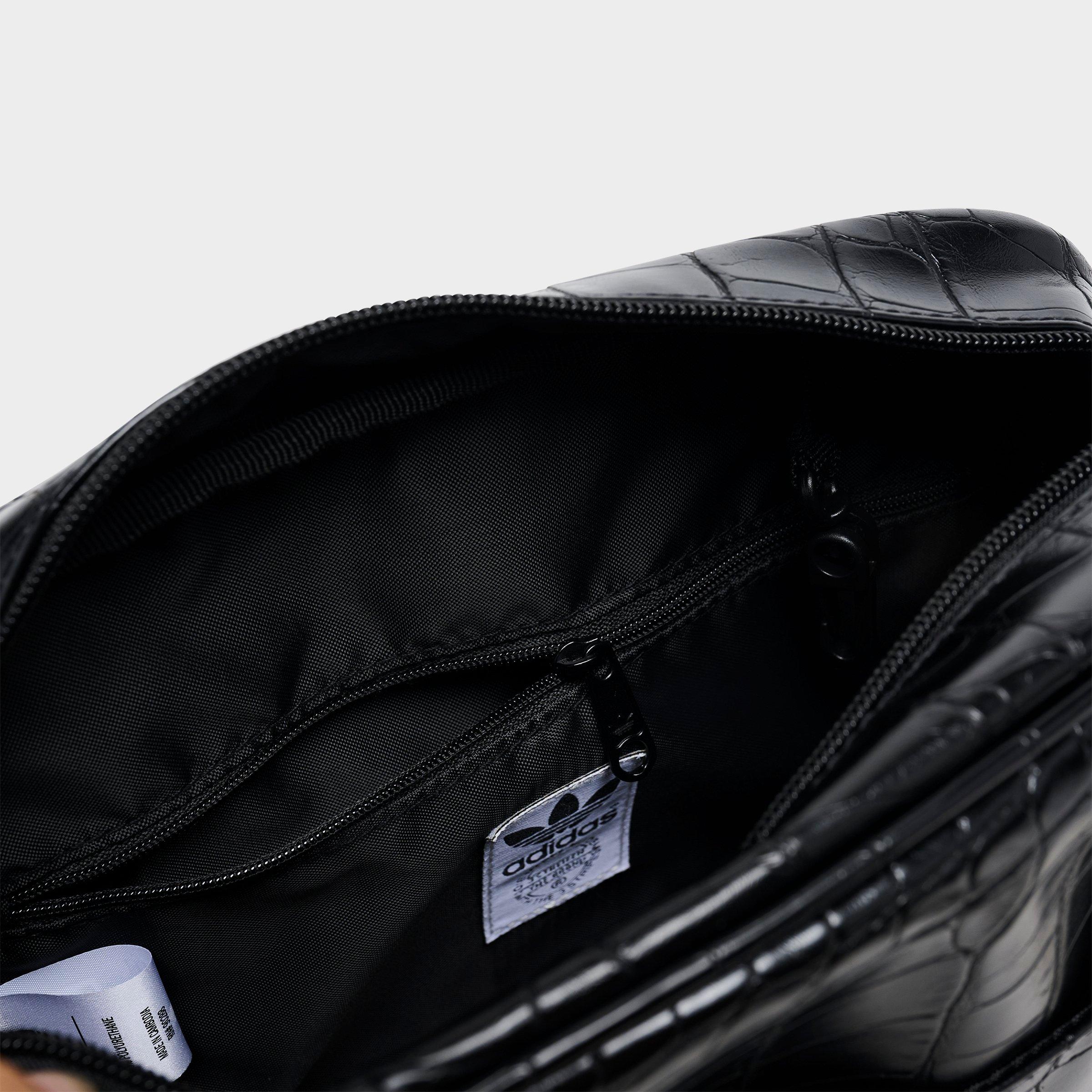 adidas Originals Airliner Crossbody Bag - Black Croc