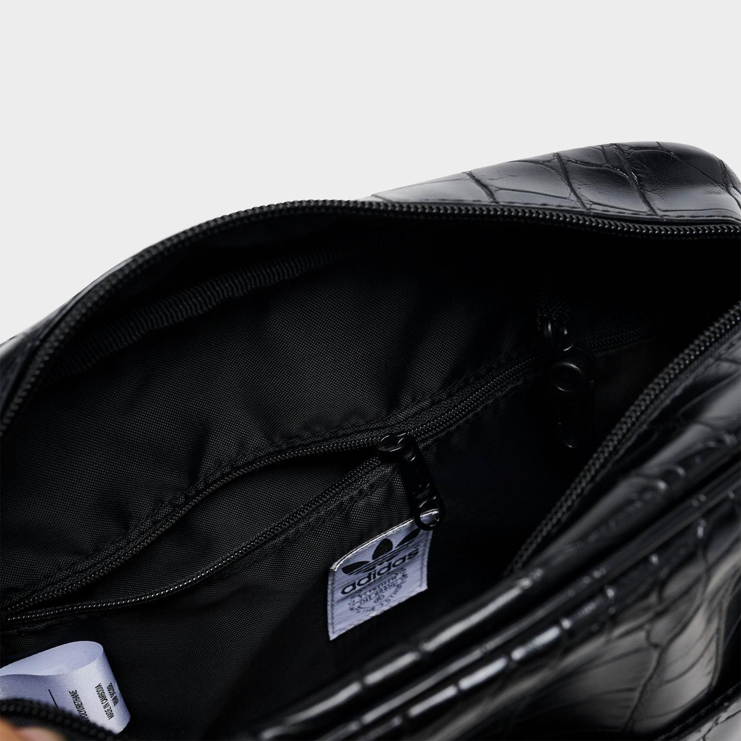 adidas Originals Airliner Crossbody Bag - Black Croc