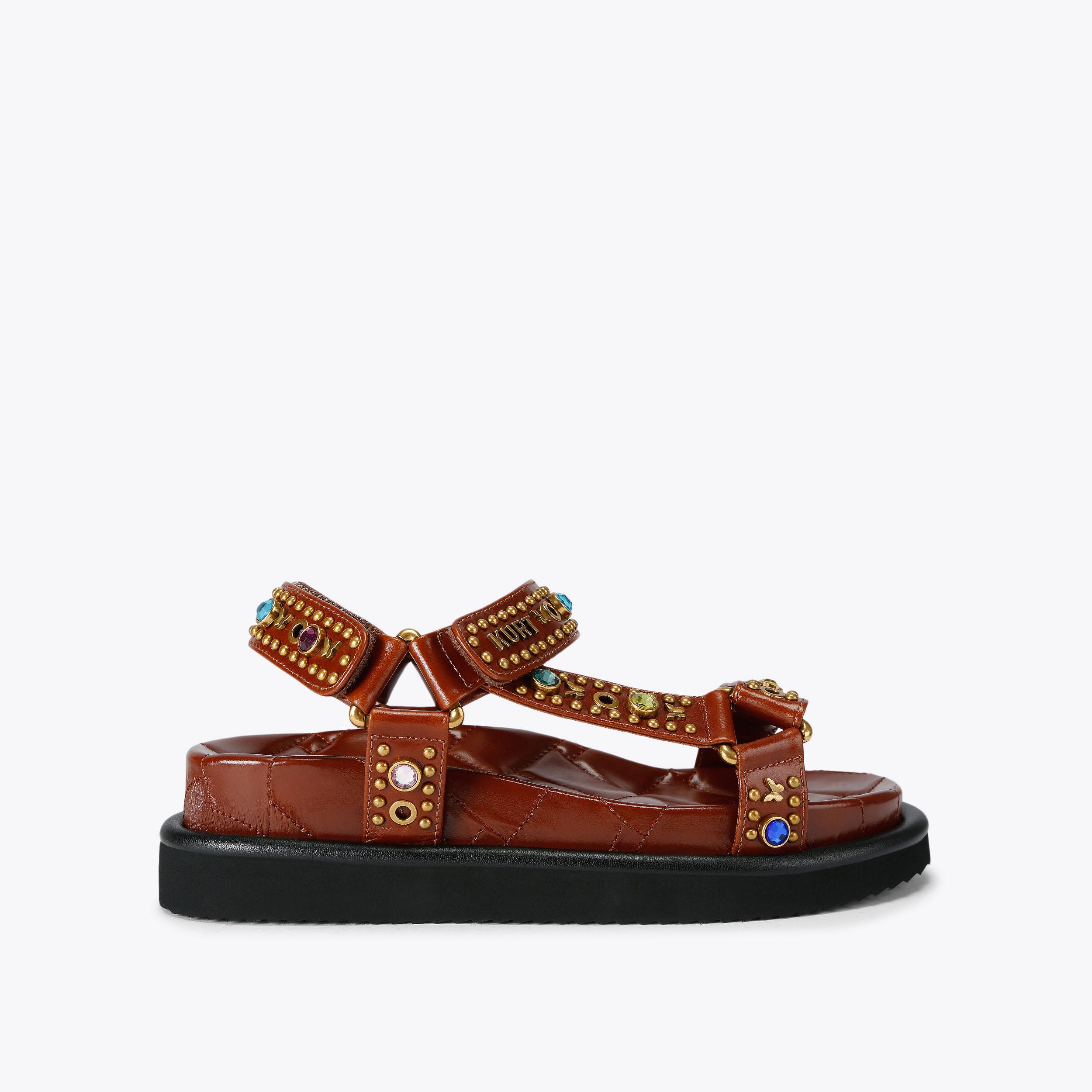 Kurt Geiger London Orson Sandal - Brown