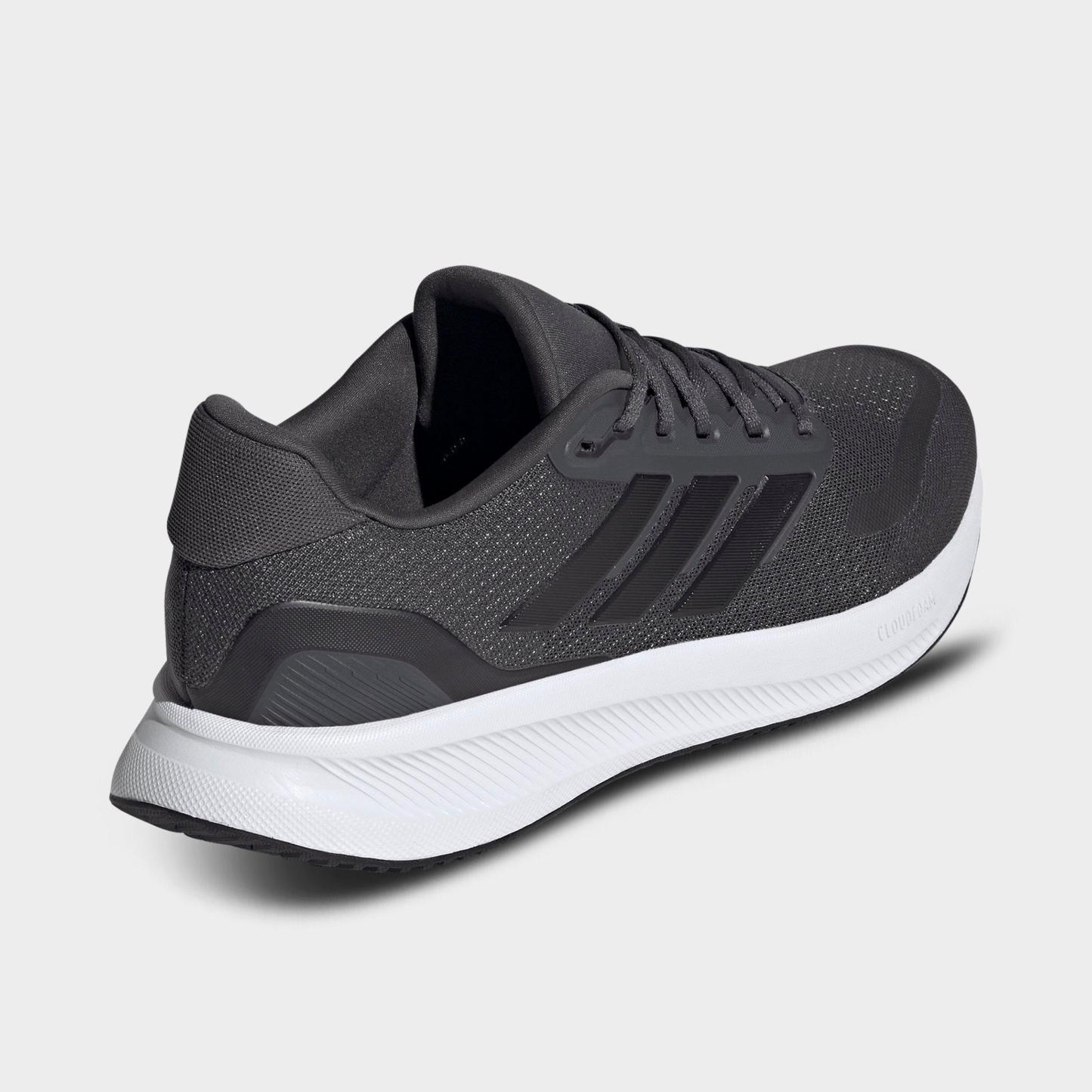 Men's adidas Runfalcon 5 Running Shoes - Grey/Core Black/Cloud White - Back view