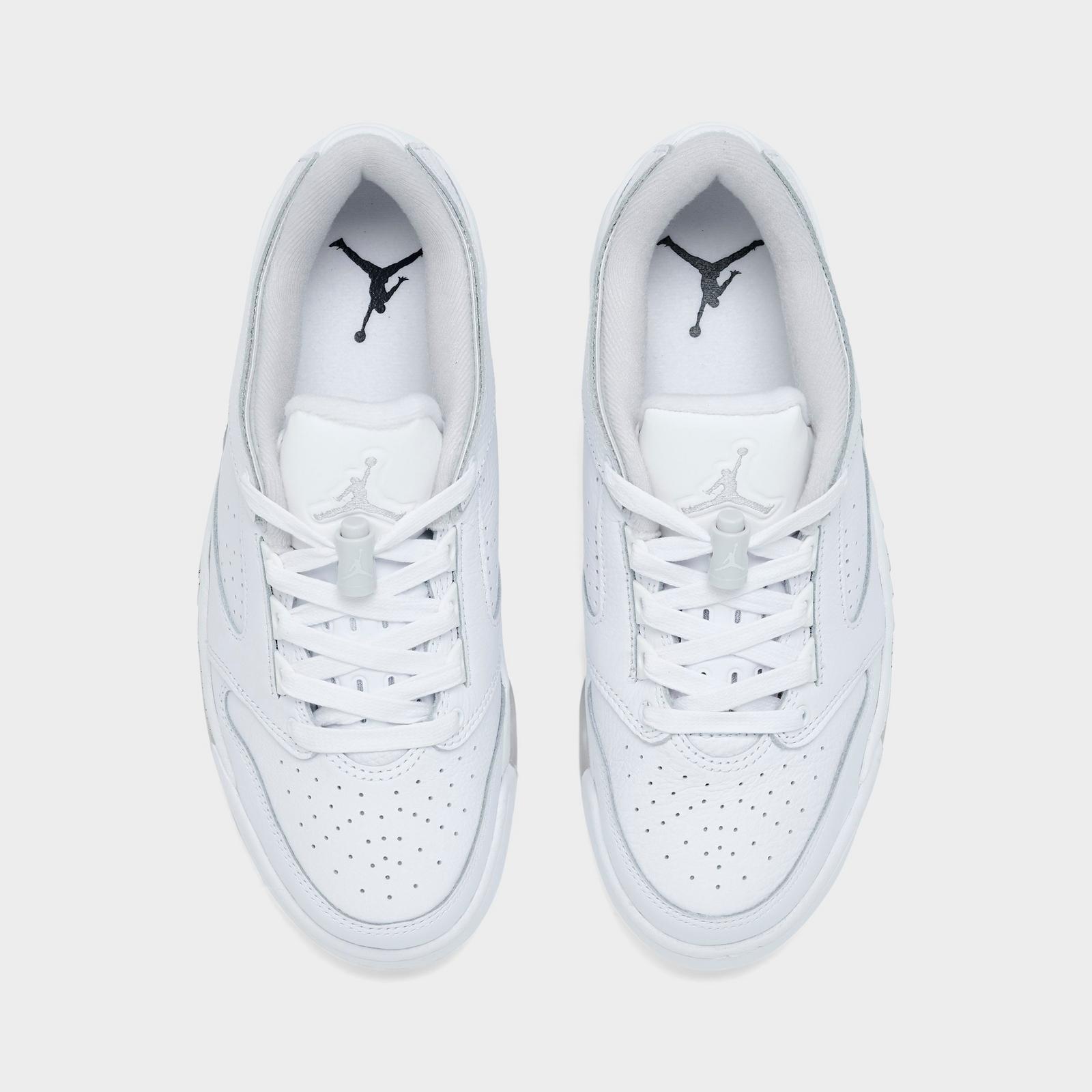 Women's Jordan Sixty Plus Low Casual Shoes - White/Anthracite/Neutral Grey - Left shoe facing left. Outside of the shoe. - view 5