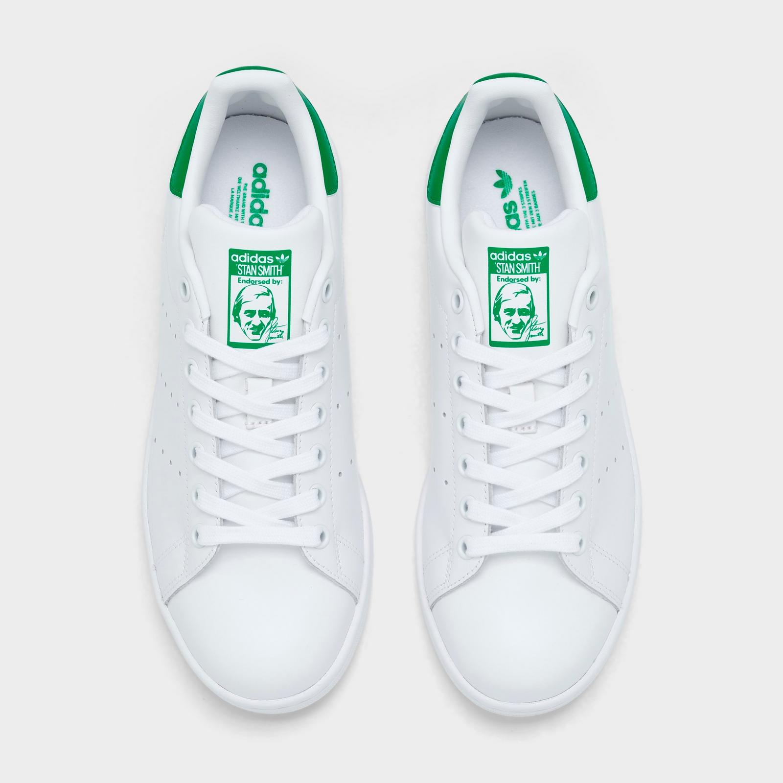 Women's adidas Originals Stan Smith Casual Shoes - Cloud White/Cloud White/Green - view 5