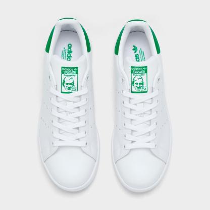 Women's adidas Originals Stan Smith Casual Shoes - Cloud White/Cloud White/Green - view 5