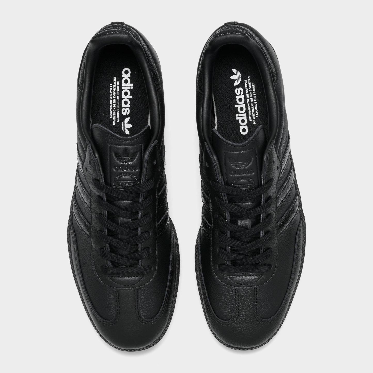 Men's adidas Originals Samba OG Casual Shoes - Part 2 - Core Black/Core Black/Core Black - Top view