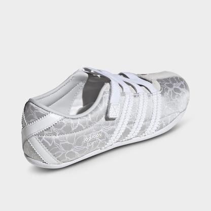 Women's adidas Originals Tokyo MJ Casual Shoes - Part 1 - Silver Metallic/Cloud White/Grey One - Back view