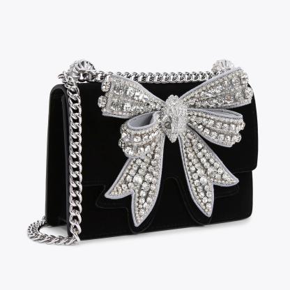 Kurt Geiger London Small Shoreditch Bow Bag - Black - view 3