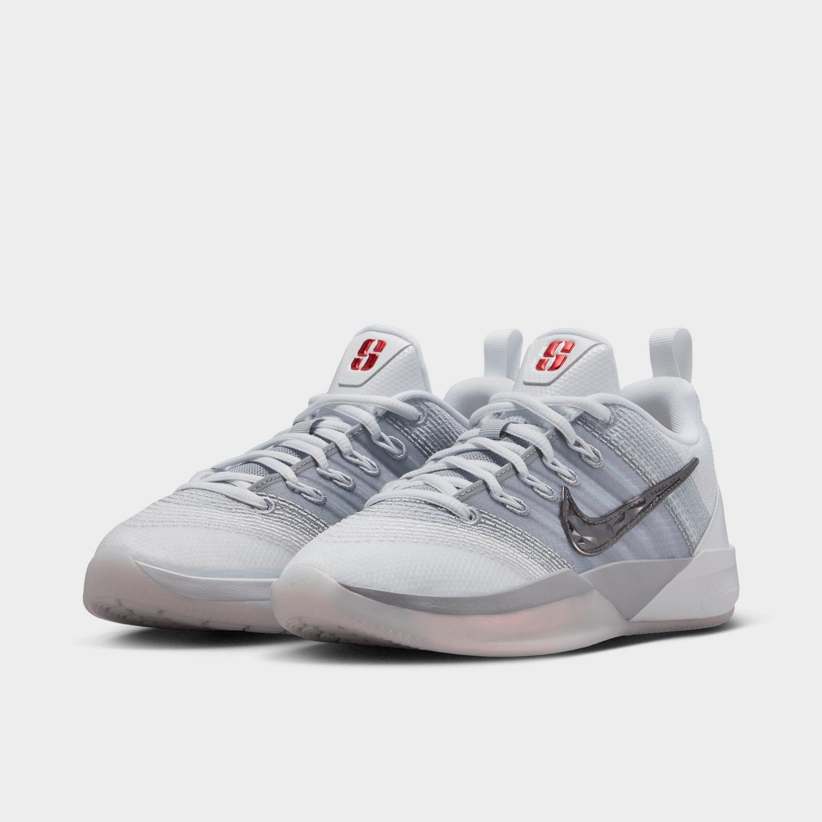 Big Kids' Nike Sabrina 3 Basketball Shoes - White/Wolf Grey/Photon Dust/Metallic Dark Grey