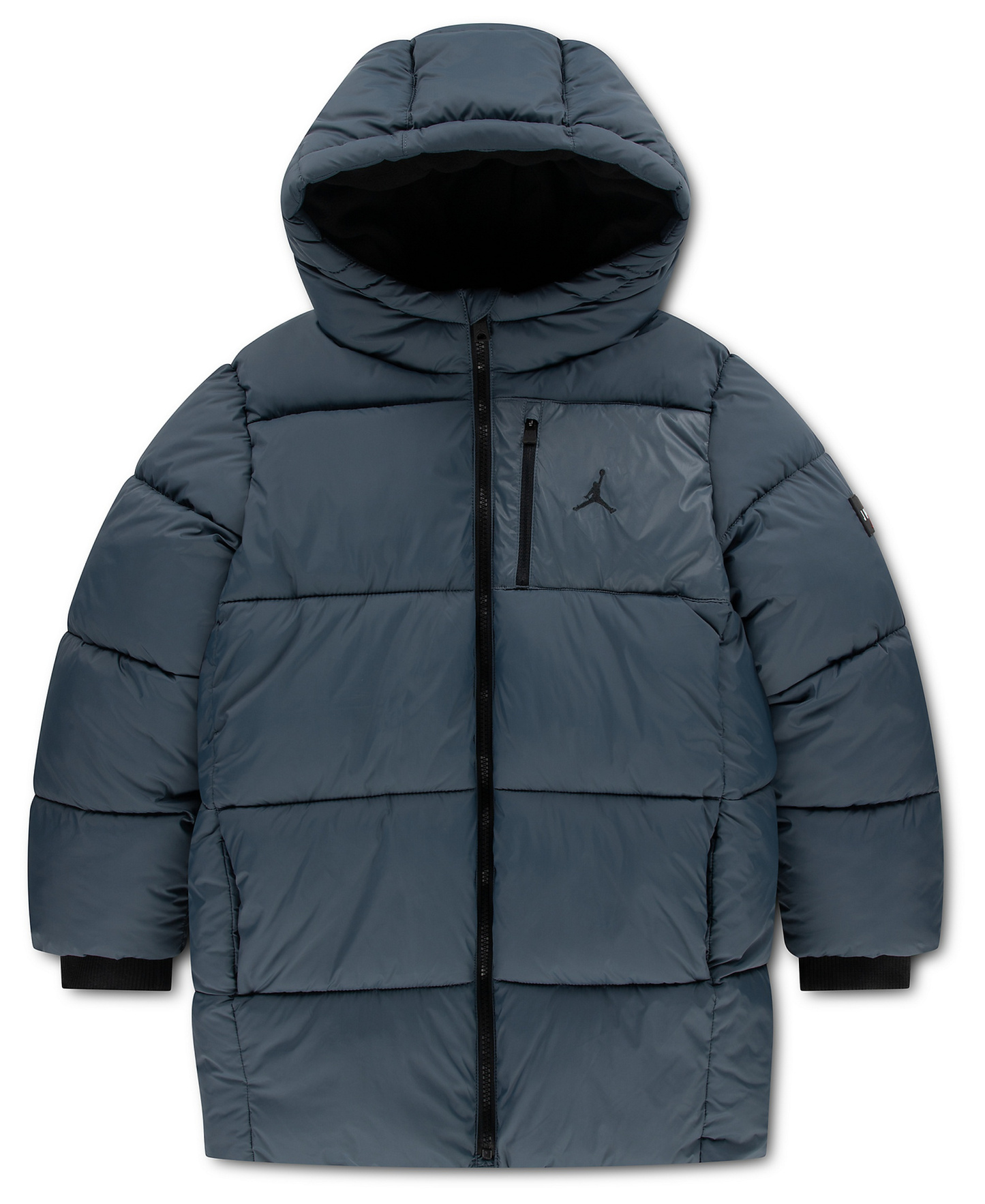 Jordan Boys' and Girls' 8-20 Mid-Length Long-Sleeve Puffer Jacket - Blue Fox