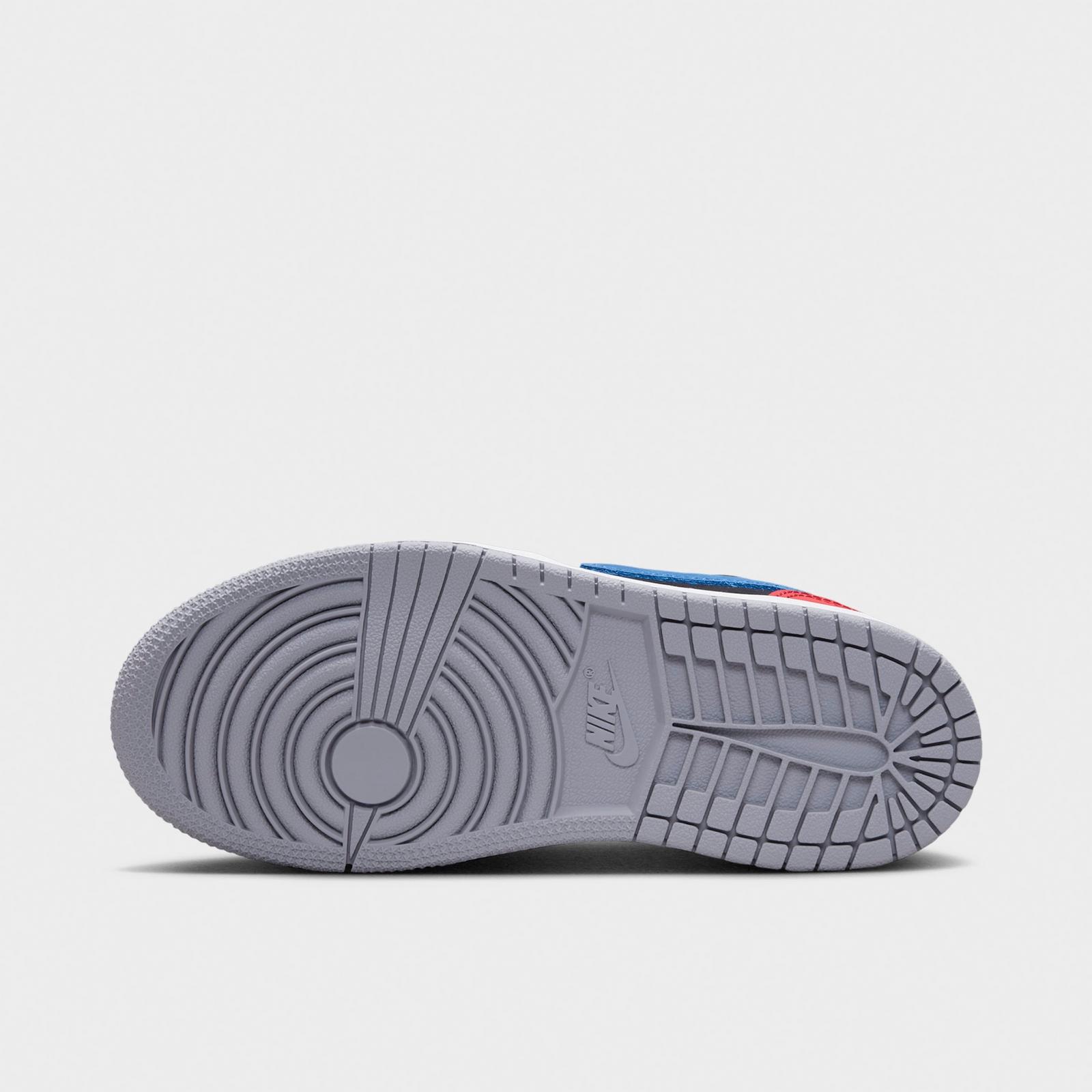 Little Kids' Air Jordan Retro 1 Low OG Casual Shoes - Black/True Blue/Varsity Red/Summit White - view 6