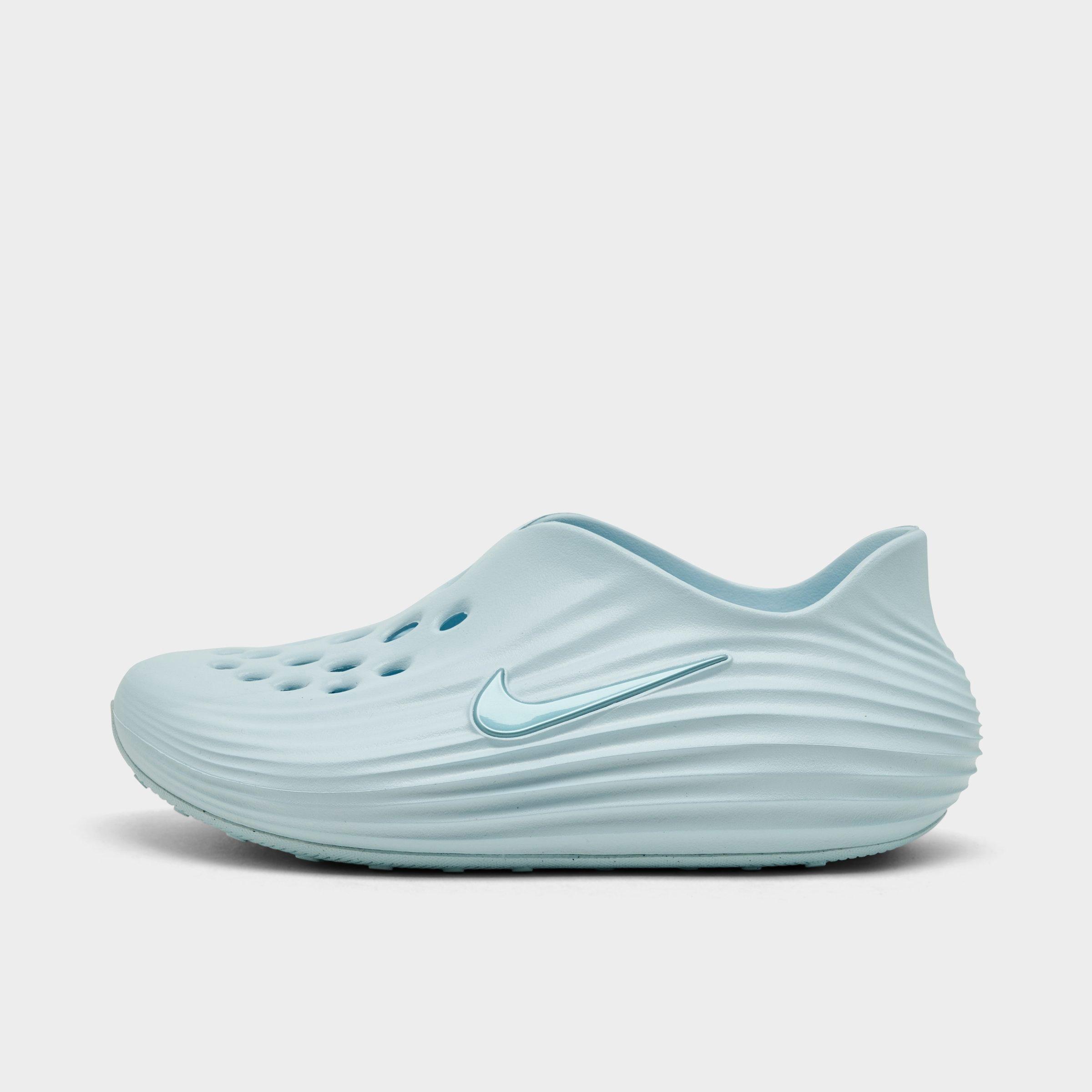 Big Kids' Nithtke ReactX Rejuven8 Recovery Casual Shoes - Glacier Blue/Glacier Blue/Glacier Blue - Left shoe facing left. Outside of the shoe.