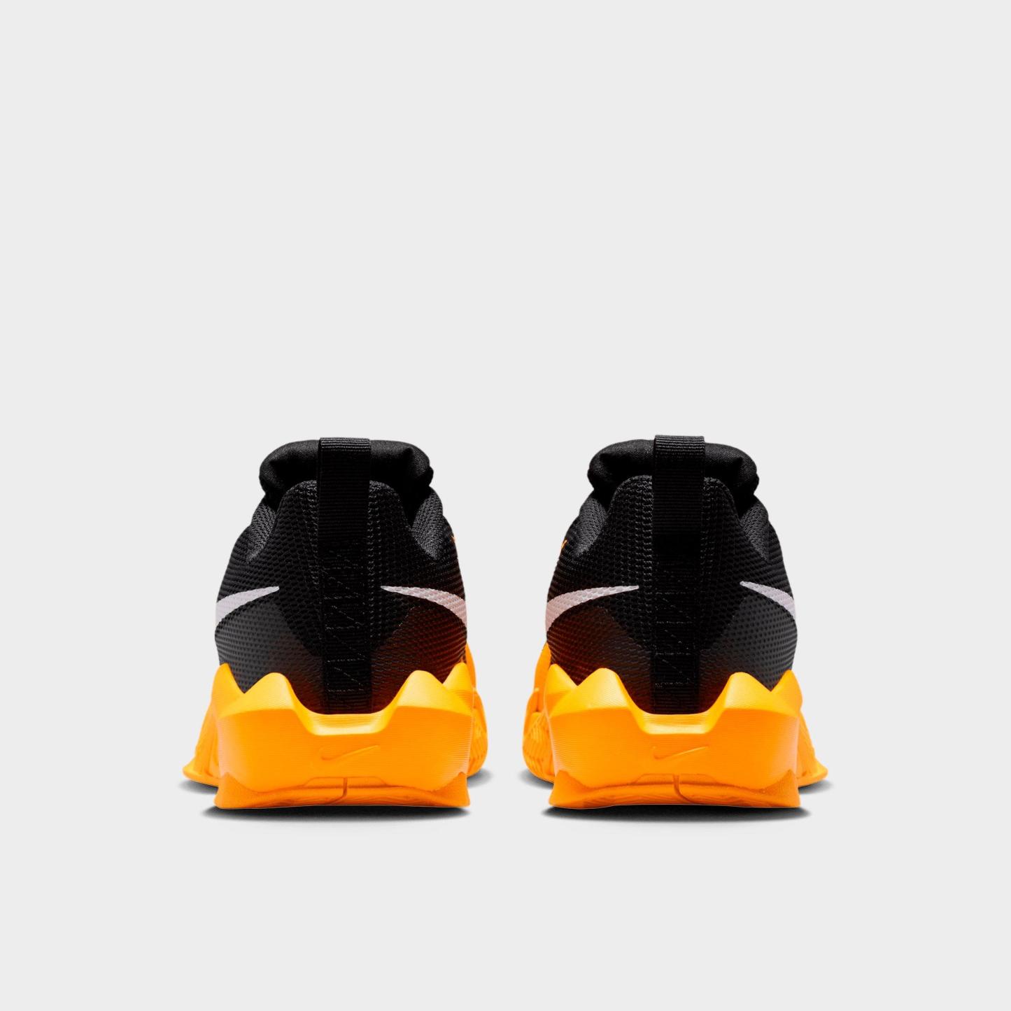 Big Kids' Nithtke S.T. Dynamite Basketball Shoes - Black/Laser Orange/University Gold/White - Back view