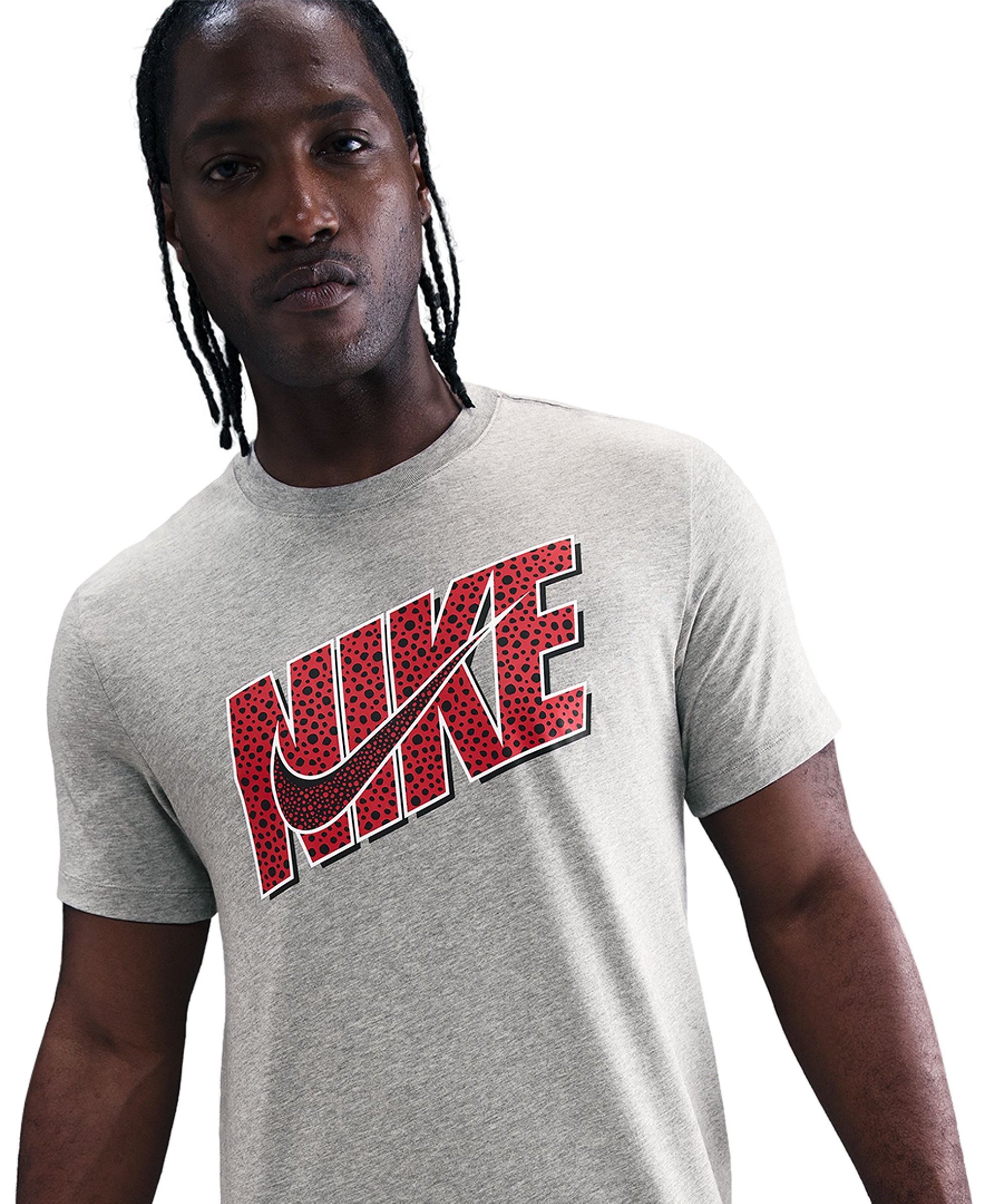 Nike Men's Swoosh Short-Sleeve T-Shirt - Dark Gray Heather