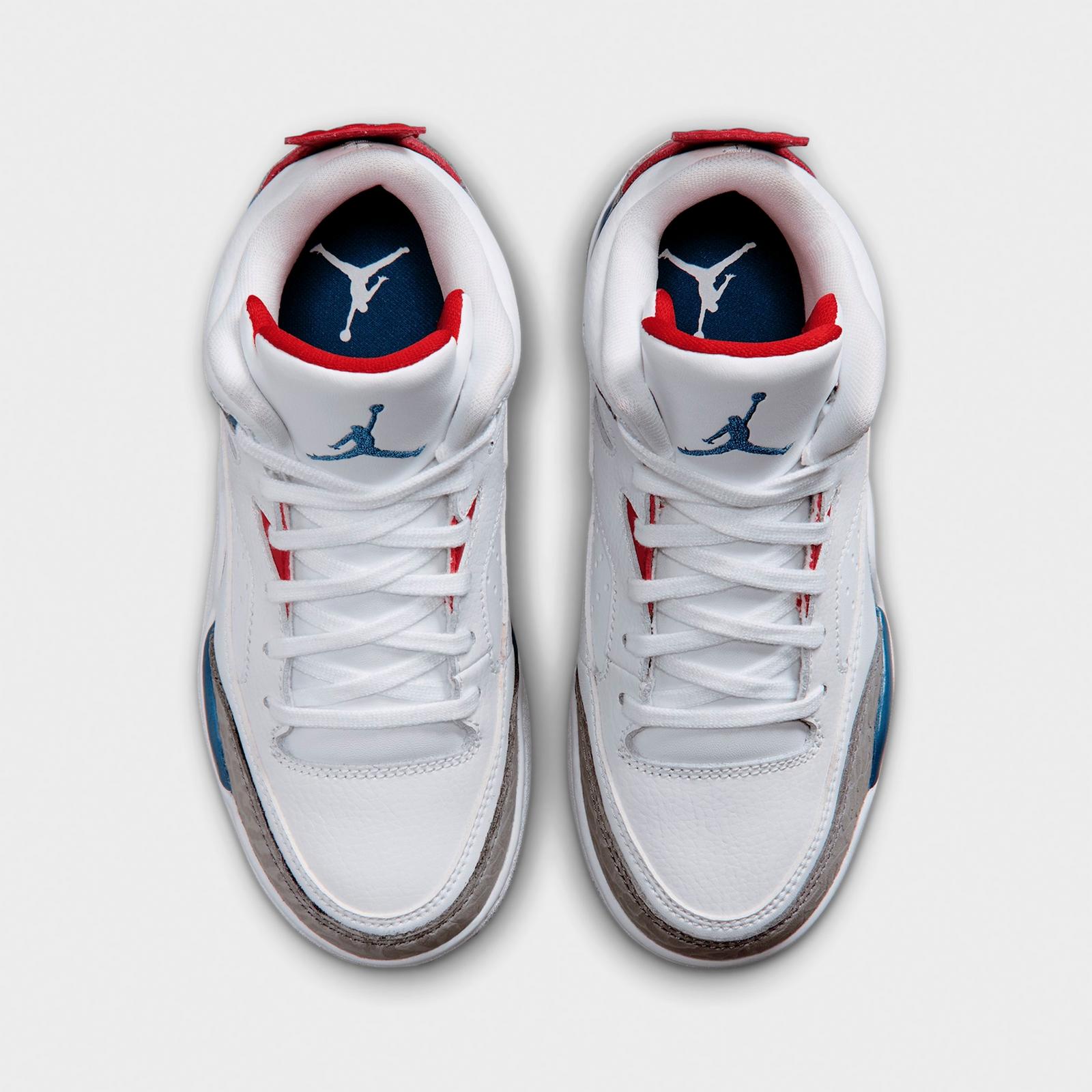 Little Kids' Air Jordan Son of Mars Low Casual Shoes - White/Varsity Red/Light Smoke Grey/True Blue - view 5