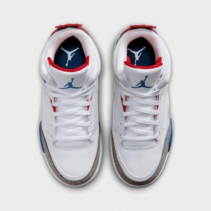 Little Kids' Air Jordan Son of Mars Low Casual Shoes - White/Varsity Red/Light Smoke Grey/True Blue - view 5