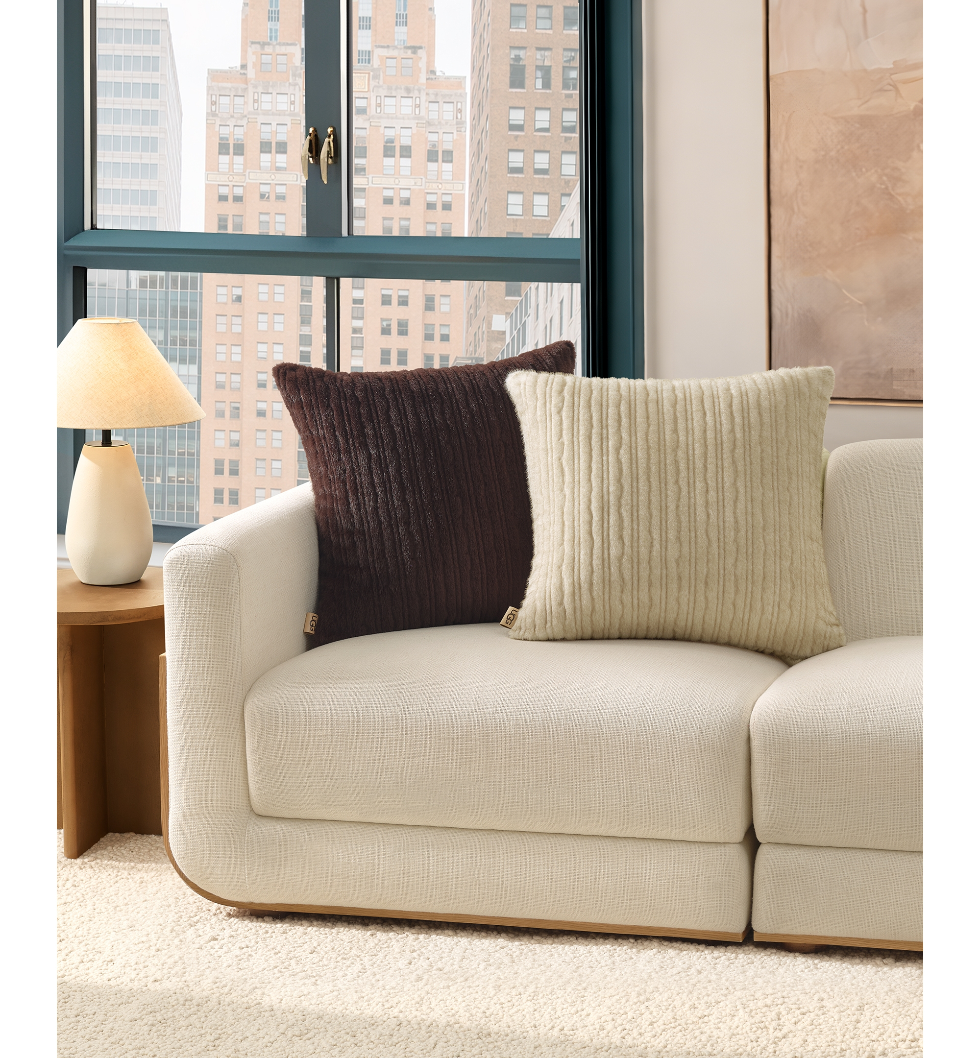 UGG® Jennis Euro Pillow, 24" x 24" - Burnt Cedar