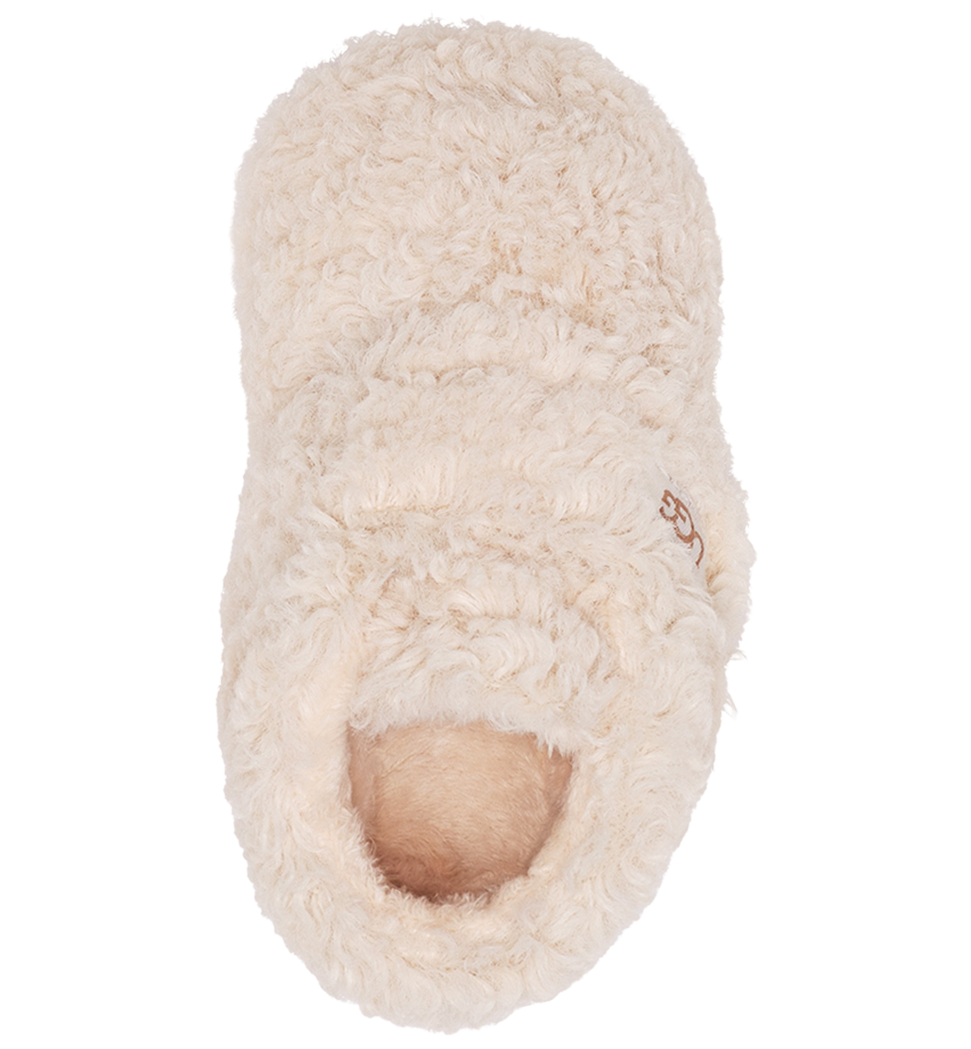 UGG® Baby Bixbee Round Toe Booties - Natural Curly Faux Fur