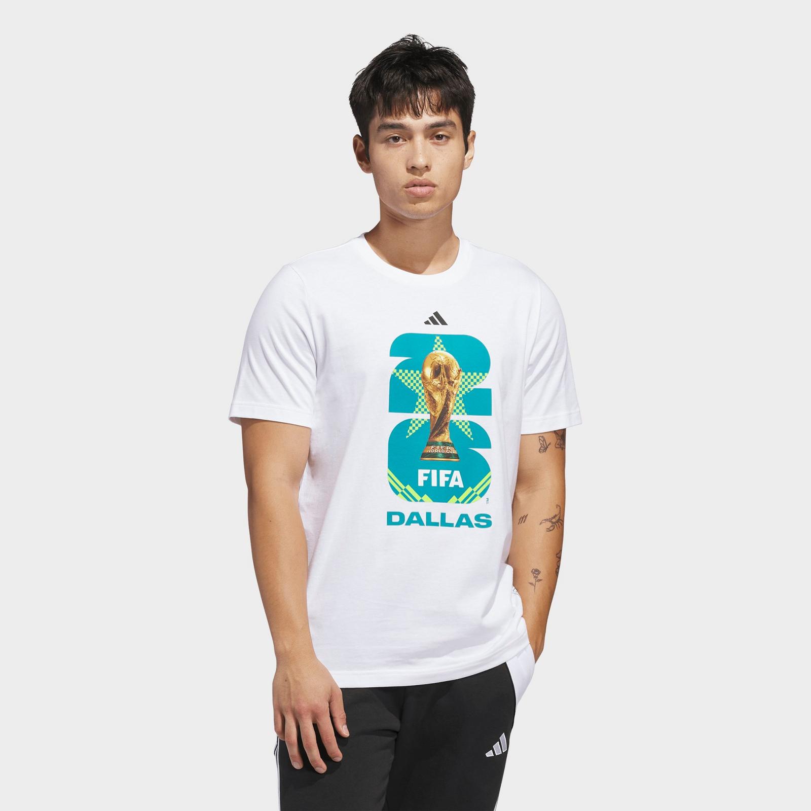 Men's adidas Soccer FIFA World Cup 26™ Host City Dallas Graphic T-Shirt - White - view 1