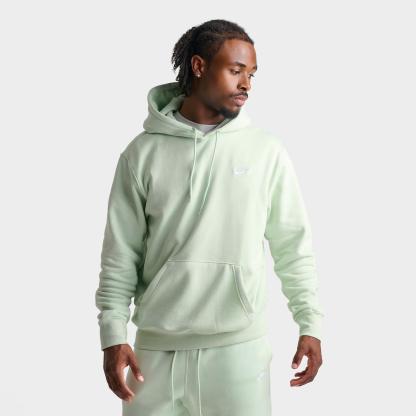 Men's Nithtke Club Fleece Premium Embroidered Pullover Hoodie - Part 2 - Jade Aura/Jade Aura/White