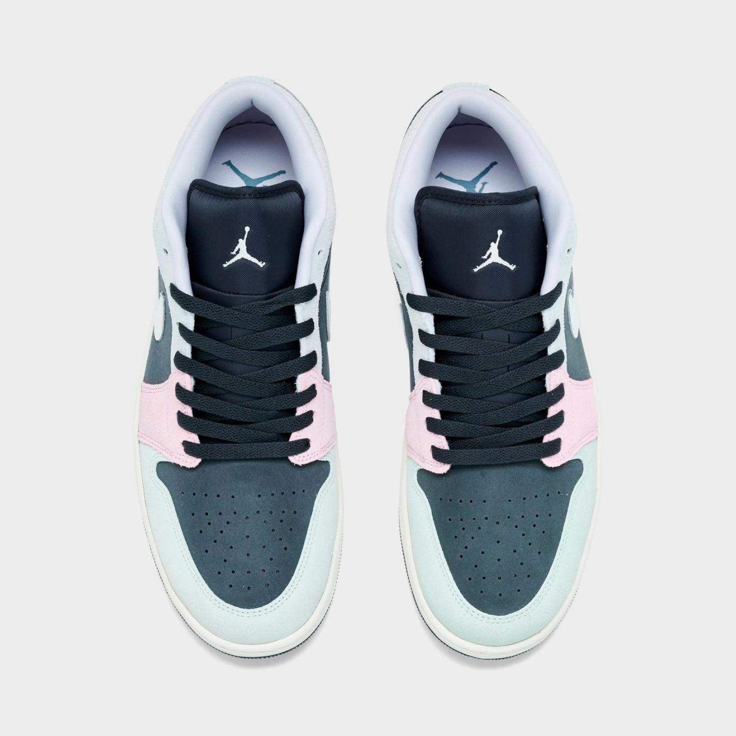 Men's Air Jordan Retro 1 Low SE Casual Shoes - Anthracite/Muslin/Iris Whisper/Sail - view 5