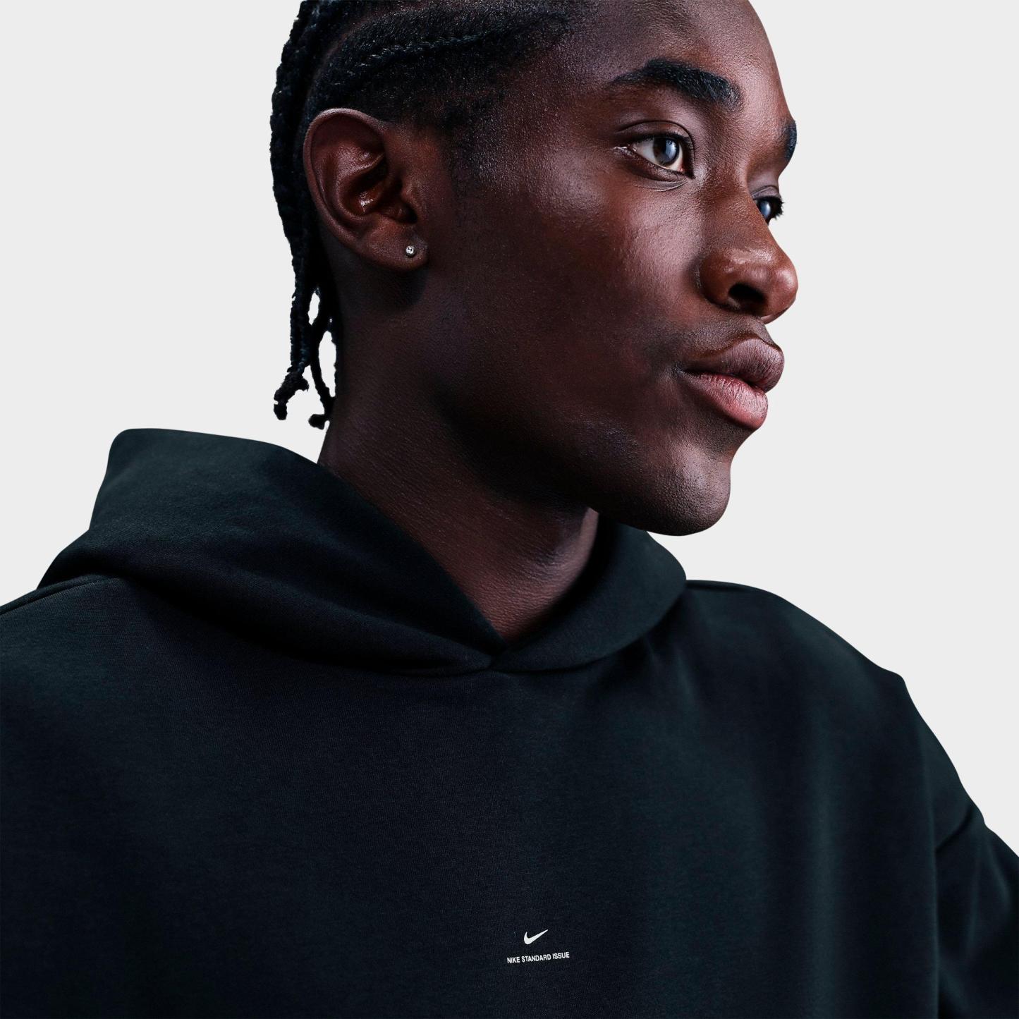 Men's Nithtke Standard Issue Therma-FIT Brushed Basketball Pullover Hoodie - Black/Pale Ivory