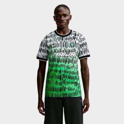 Men's Nike Nigeria x Slawn Academy Pro Soccer Top - Black/White