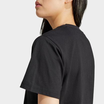 Women's adidas Essentials Small Logo Cotton T-Shirt - Black/White