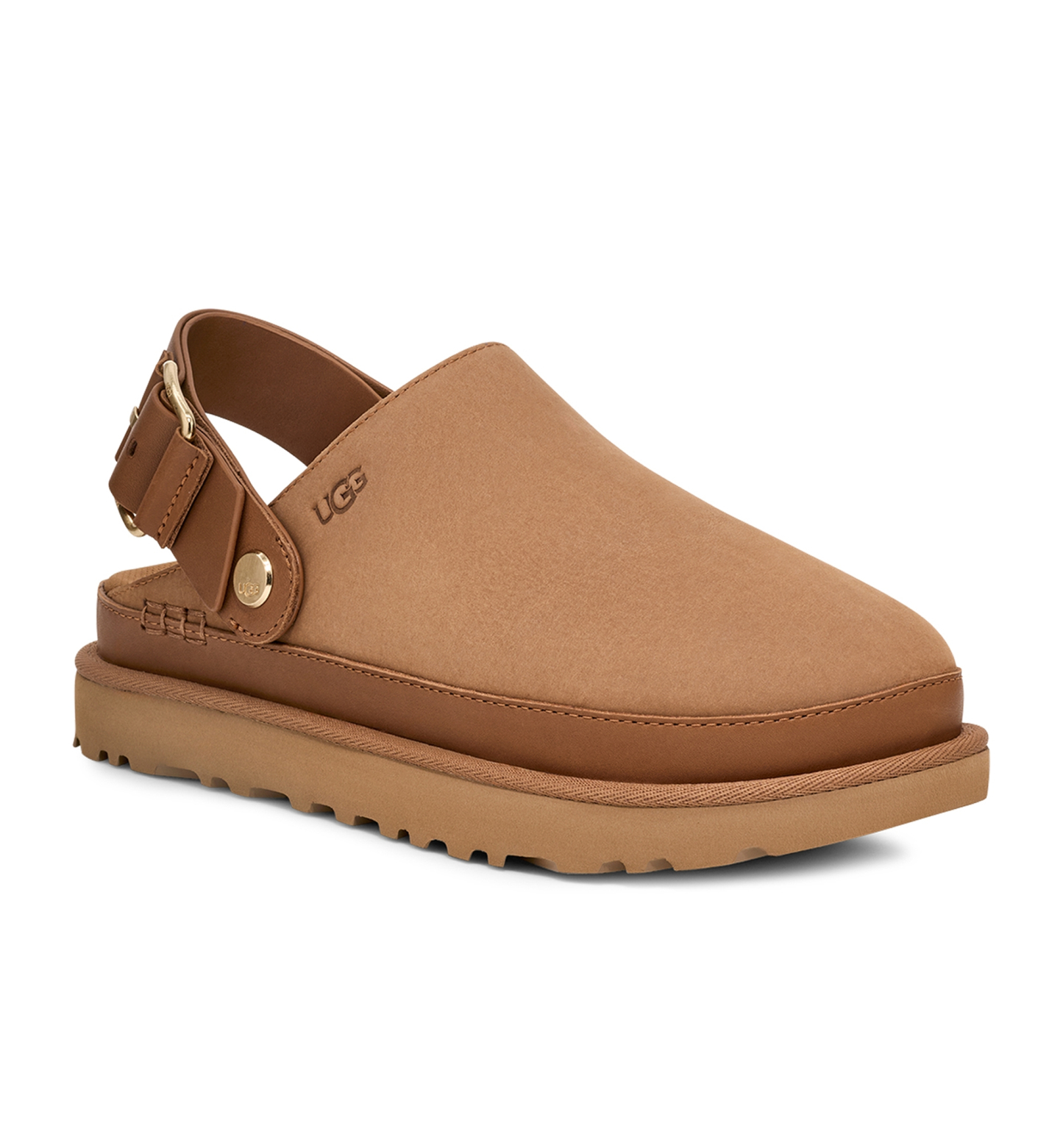 UGG® Women's Goldenstar Villa Round Toe Clogs - Chestnut