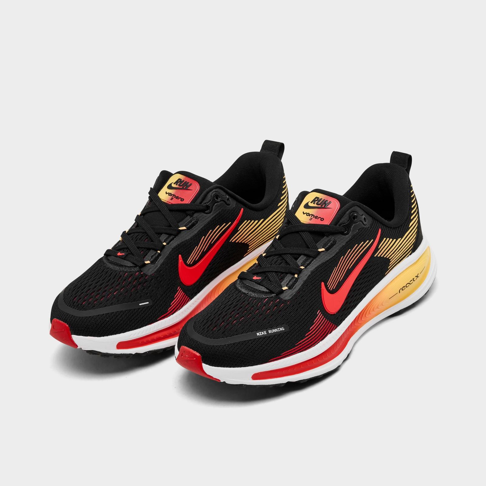 Big Kids' Nike Vomero 18 Running Shoes - Black/Bright Crimson/Light Crimson