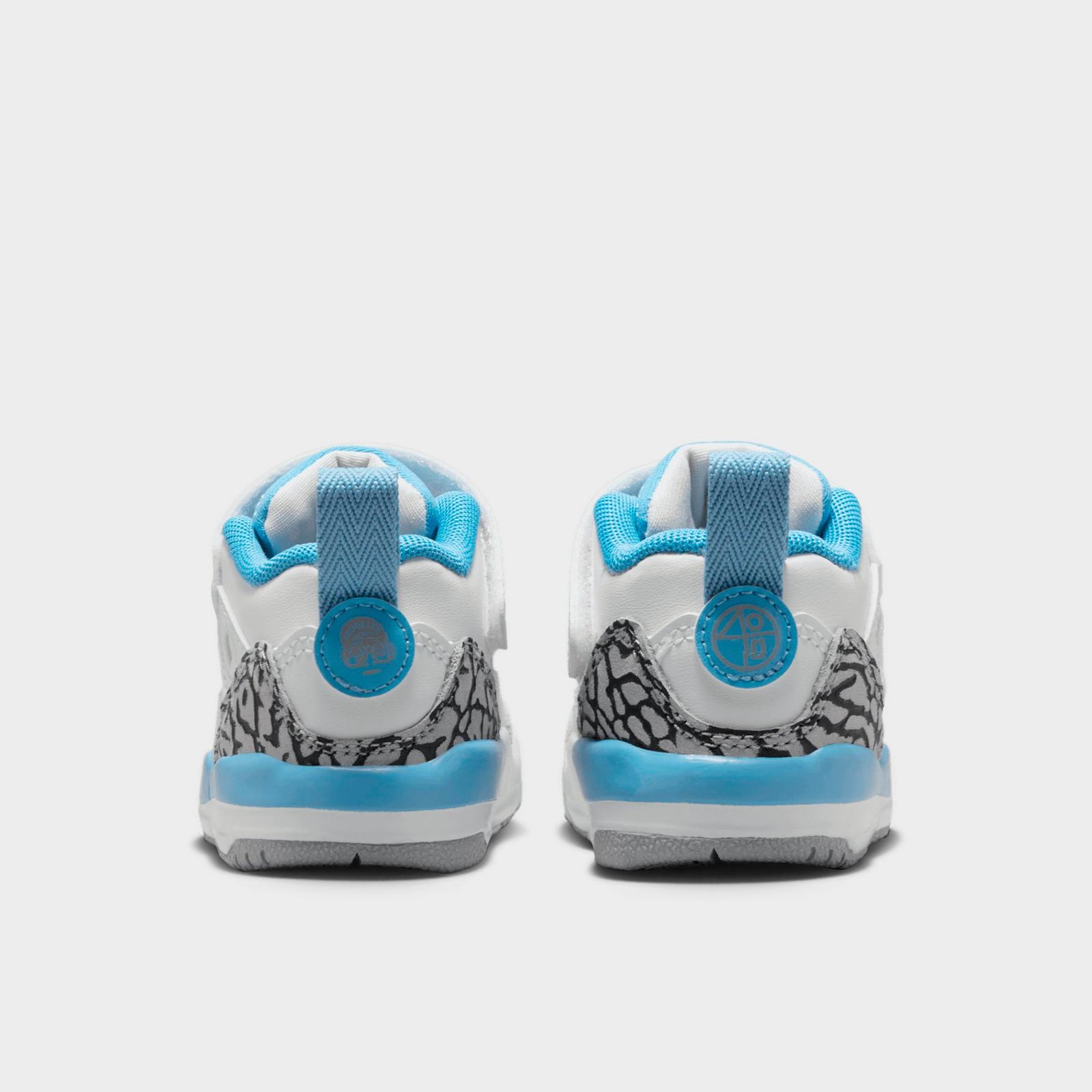 Kids' Toddler Jordan Spizike Low Casual Shoes - White/Wolf Grey/Anthracite/University Blue - view 4