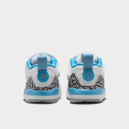 Kids' Toddler Jordan Spizike Low Casual Shoes - White/Wolf Grey/Anthracite/University Blue - view 4