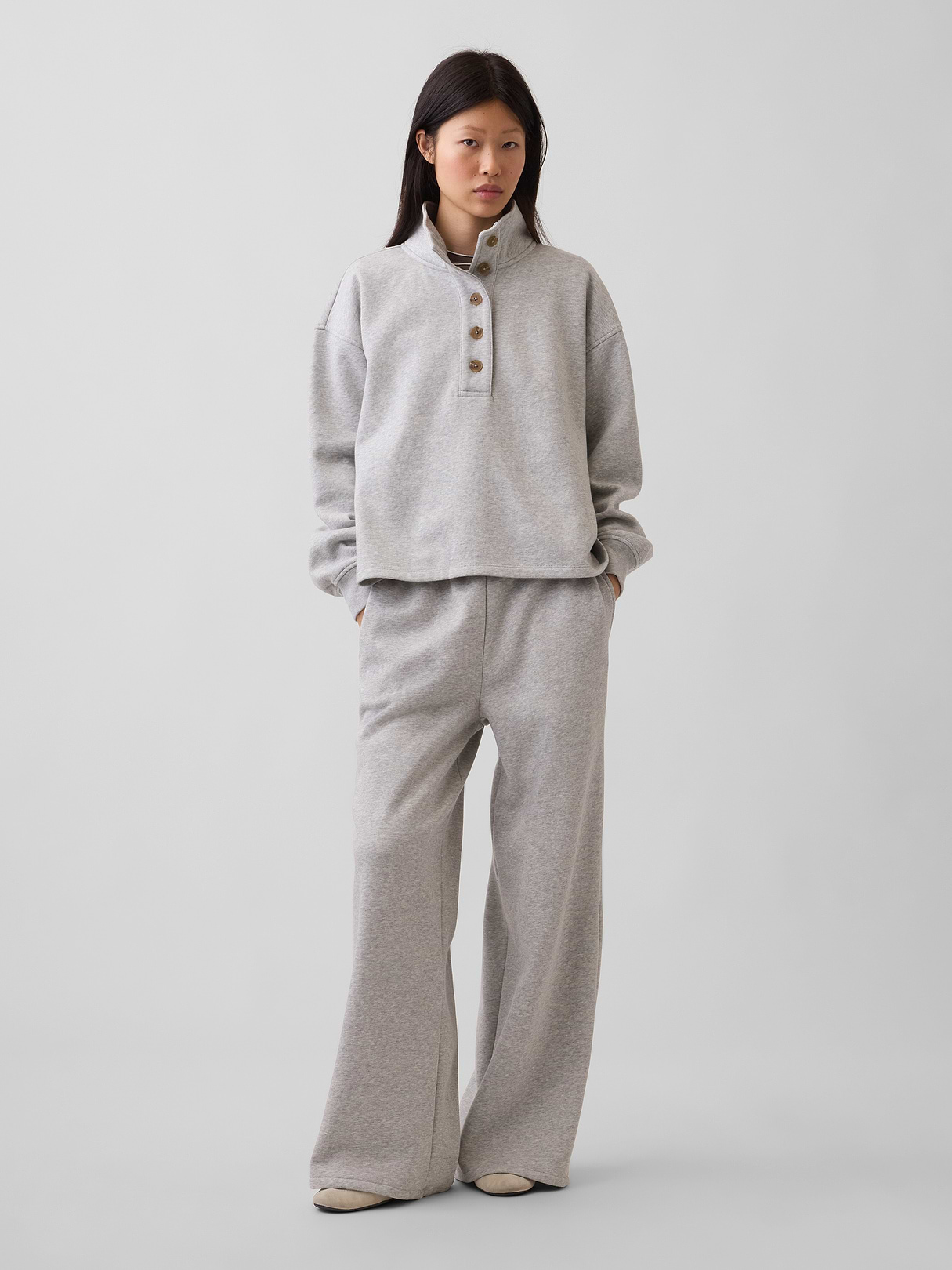 VintageSoft Baggy Sweatpants - Heather gray