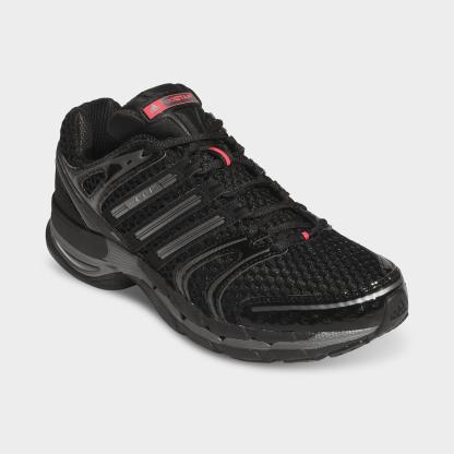 Men's adidas Adistar Control 5 Casual Shoes - Part 1 - Core Black/Iron Metallic/Pure Turbo - Both shoes facing left