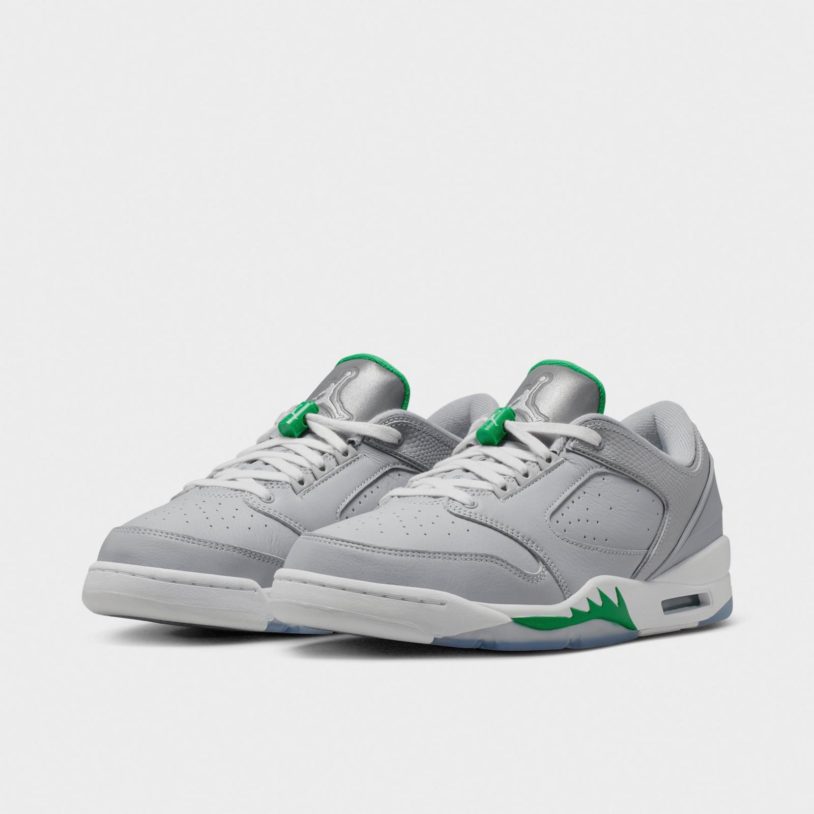 Men's Jordan Sixty Plus Low Casual Shoes - Wolf Grey/Lucky Green/White - view 2