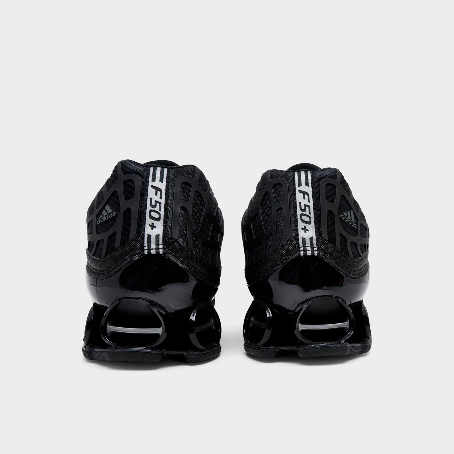 Men's adidas Megaride F50 Casual Shoes - Core Black/Core Black/Iron Metallic - Back view