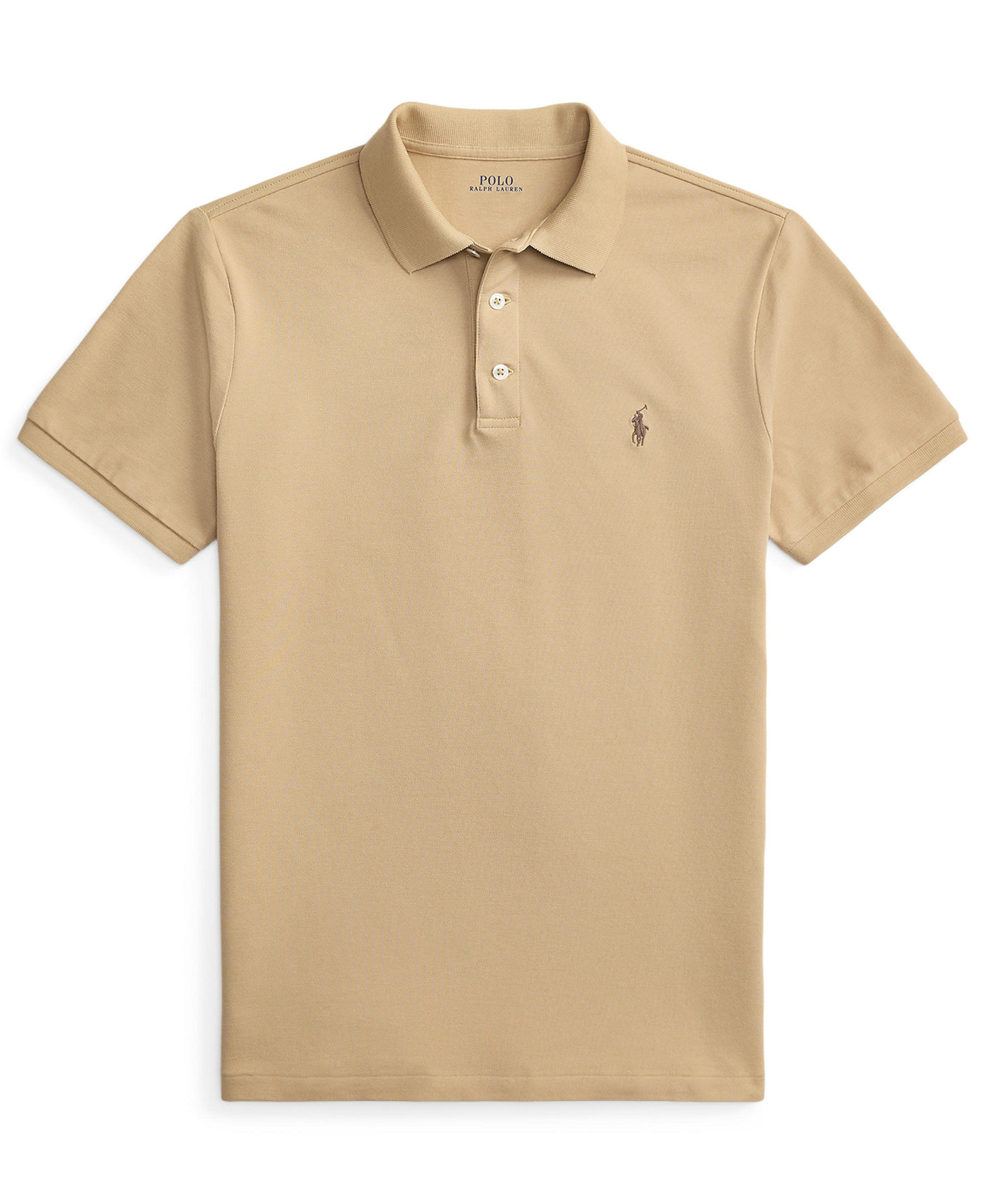Polo Ralph Lauren Men's Classic-Fit Stretch Mesh Polo Shirt - Vintage Khaki