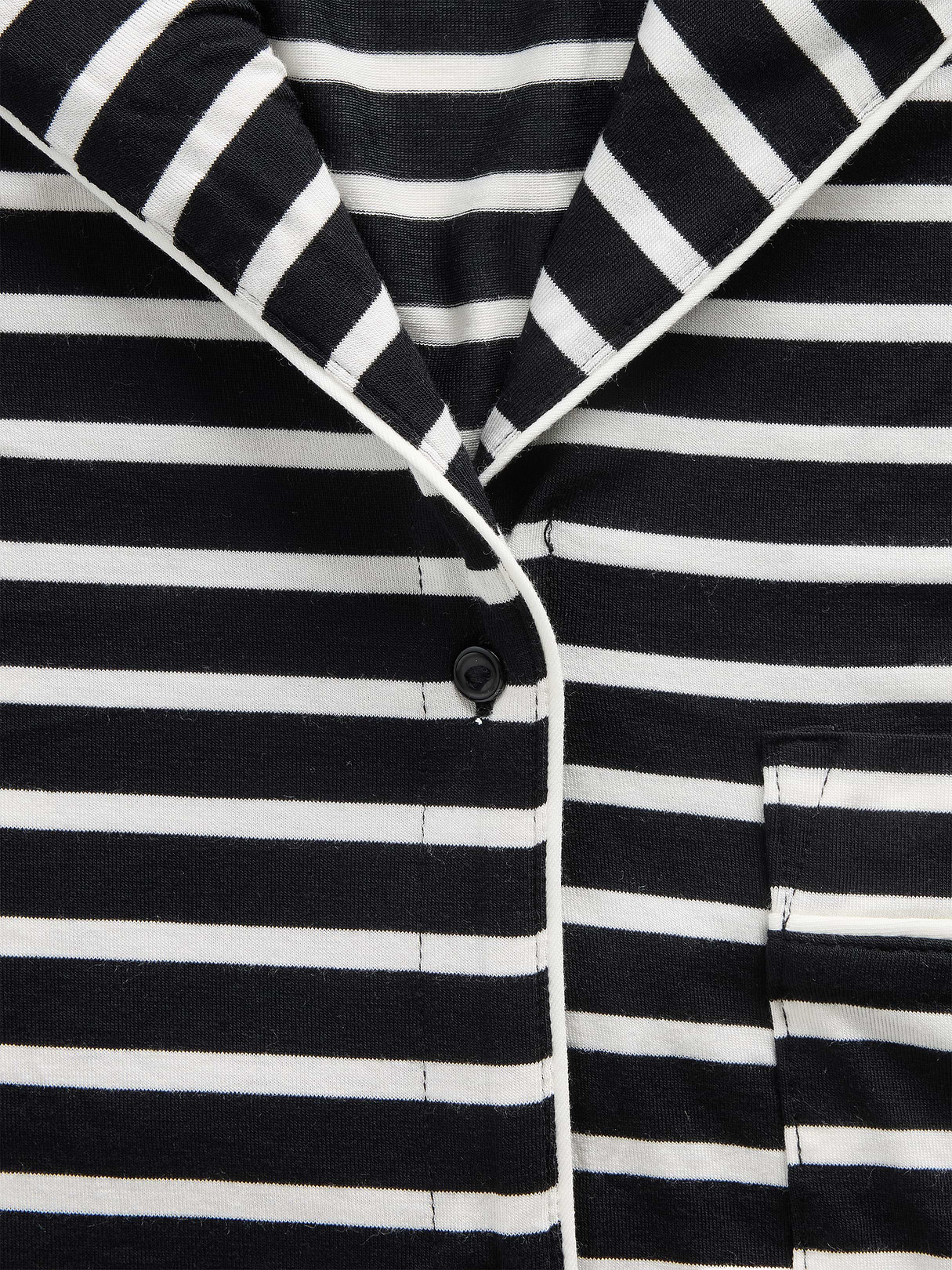 SoftMade Modal PJ Top - Black & white stripe