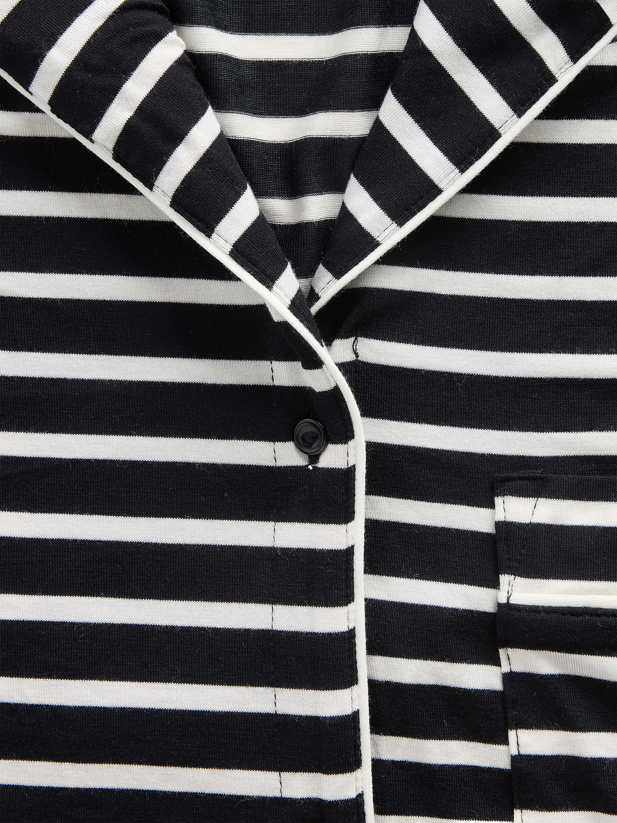 SoftMade Modal PJ Top - Black & white stripe