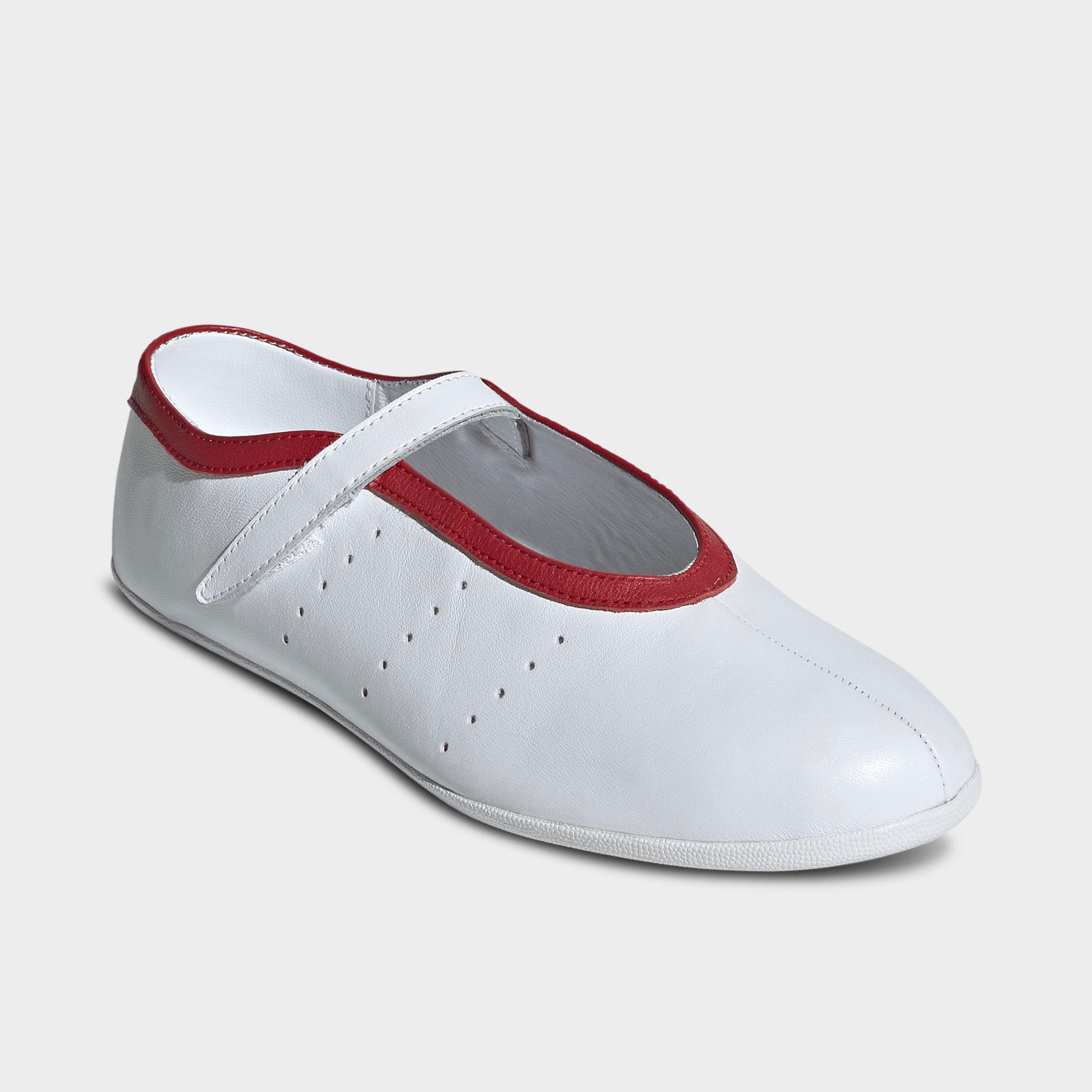 Women's adidas Originals Stan Smith Lo Ballet Shoes - Cloud White/Cloud White/Cloud White - Both shoes facing left
