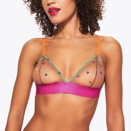 Kurt Geiger London Dora Larsen Triangle Bralette - Brown - view 3