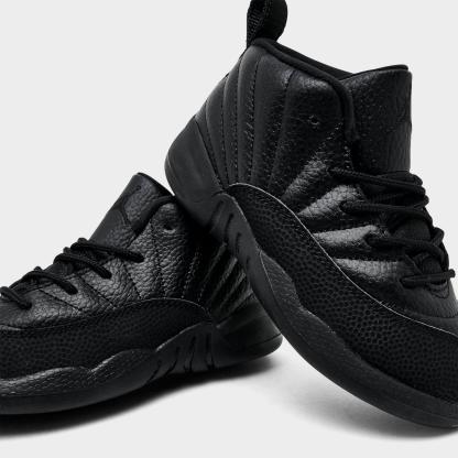 Kids' Toddler Air Jordan Retro 12 Basketball Shoes - Black/Varsity Red - view 3
