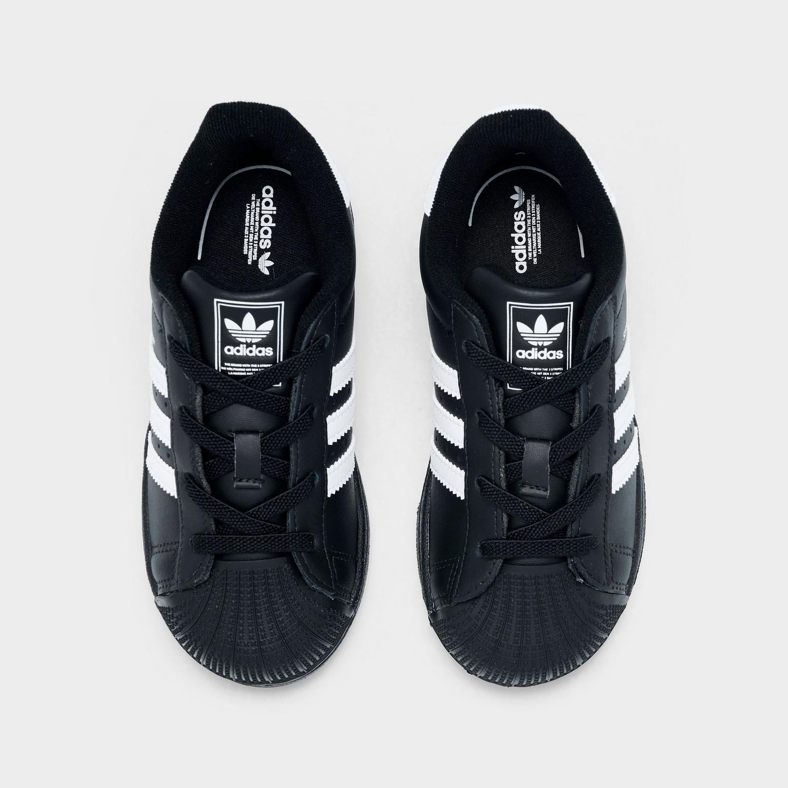 Kids' Toddler adidas Originals Superstar Casual Shoes - Black/White/Black - view 5