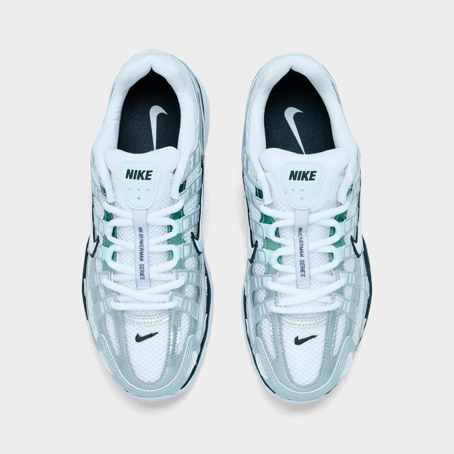Women's Nike P-6000 Casual Shoes - White/Off White/Dark Smoke Grey/White
