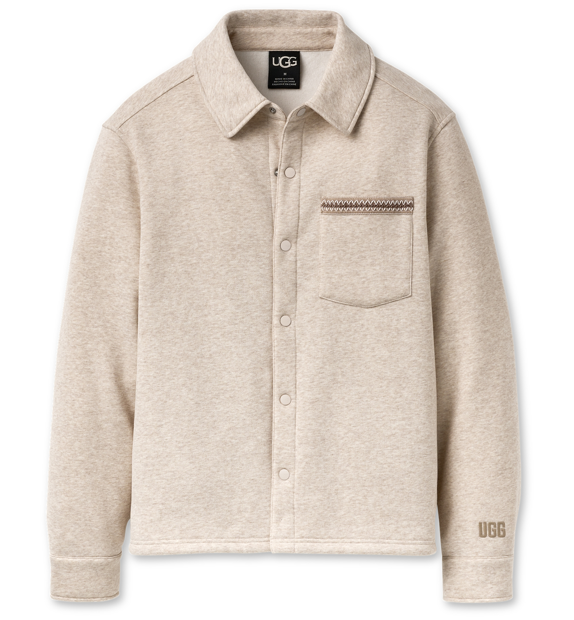 UGG® Men's Tasman Relaxed-Fit Shirt Jacket - Caribou Heather