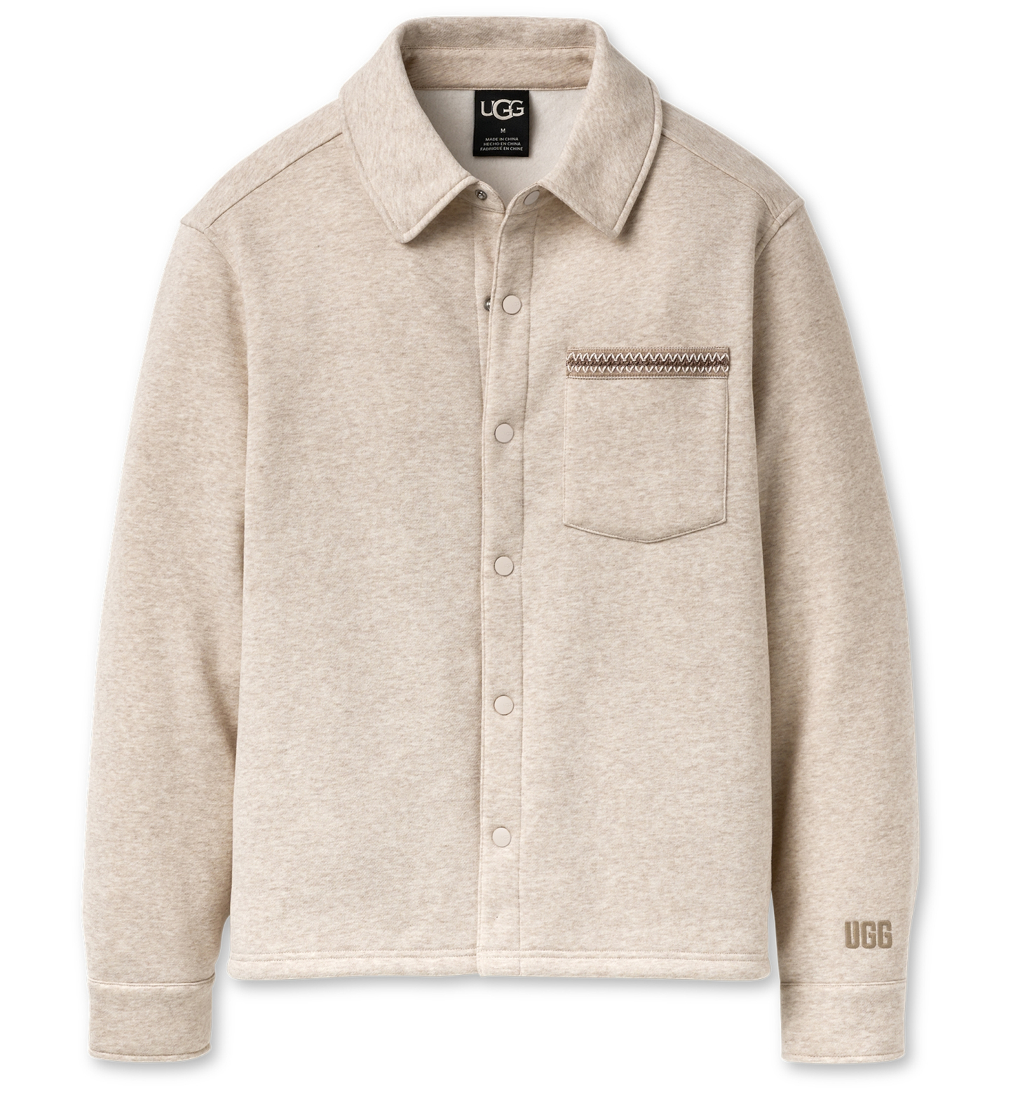 UGG® Men's Tasman Relaxed-Fit Shirt Jacket - Caribou Heather