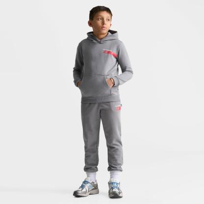Big Kids' New Balance Players Pullover Hoodie - Slate Grey - view 2