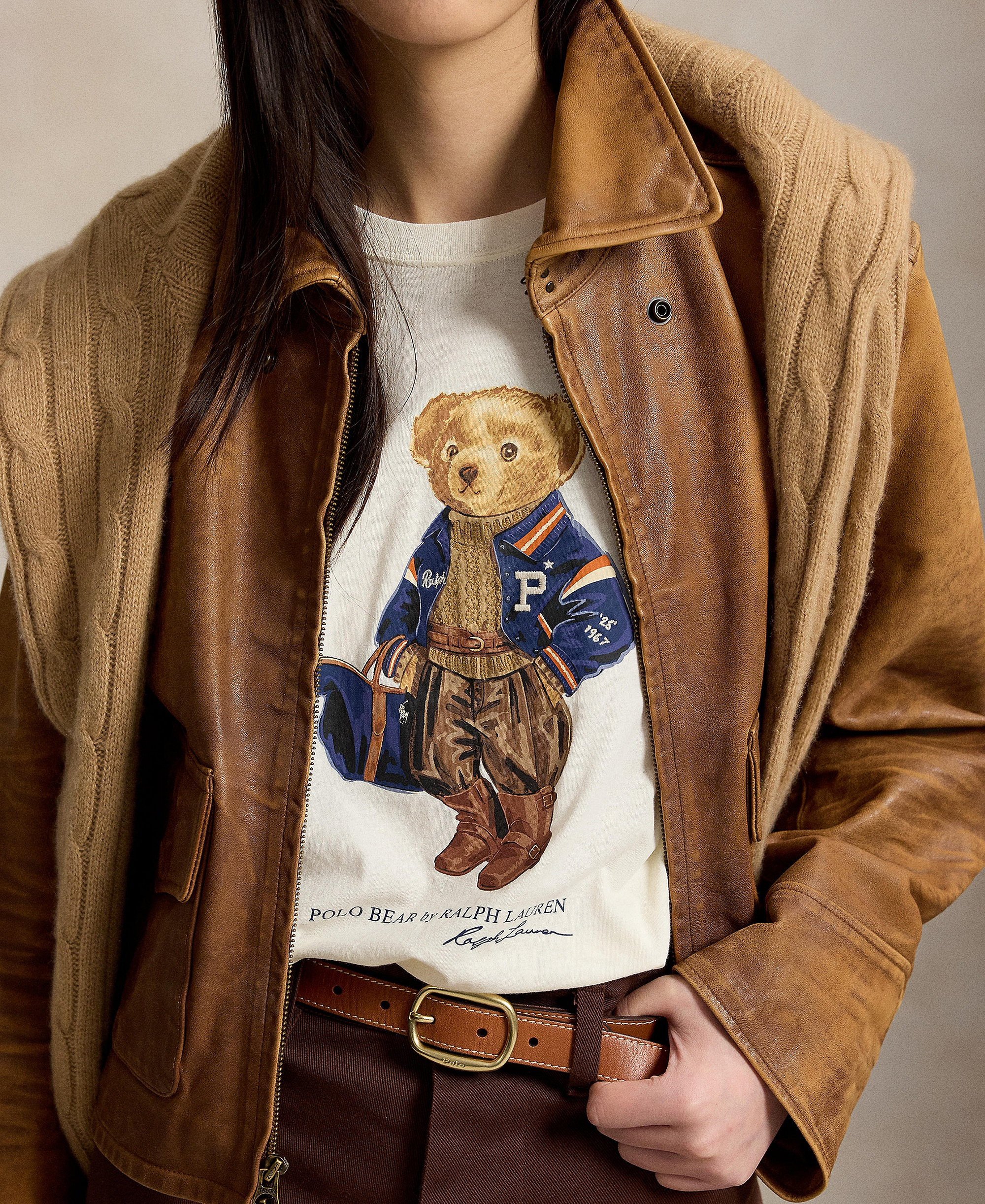 Polo Ralph Lauren Women's Polo Bear Cotton Jersey T-Shirt - Warm White