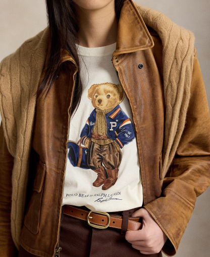 Polo Ralph Lauren Women's Polo Bear Cotton Jersey T-Shirt - Warm White