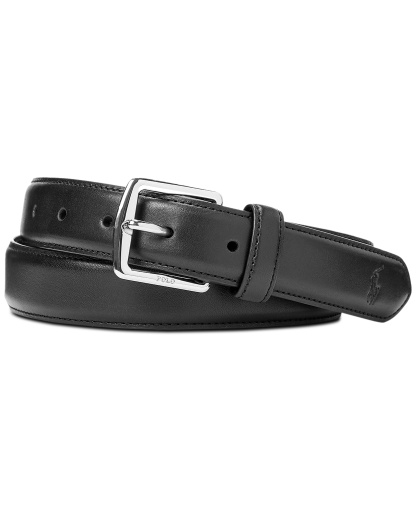 Polo Ralph Lauren Men's Full-Grain Leather Dress Belt - Black