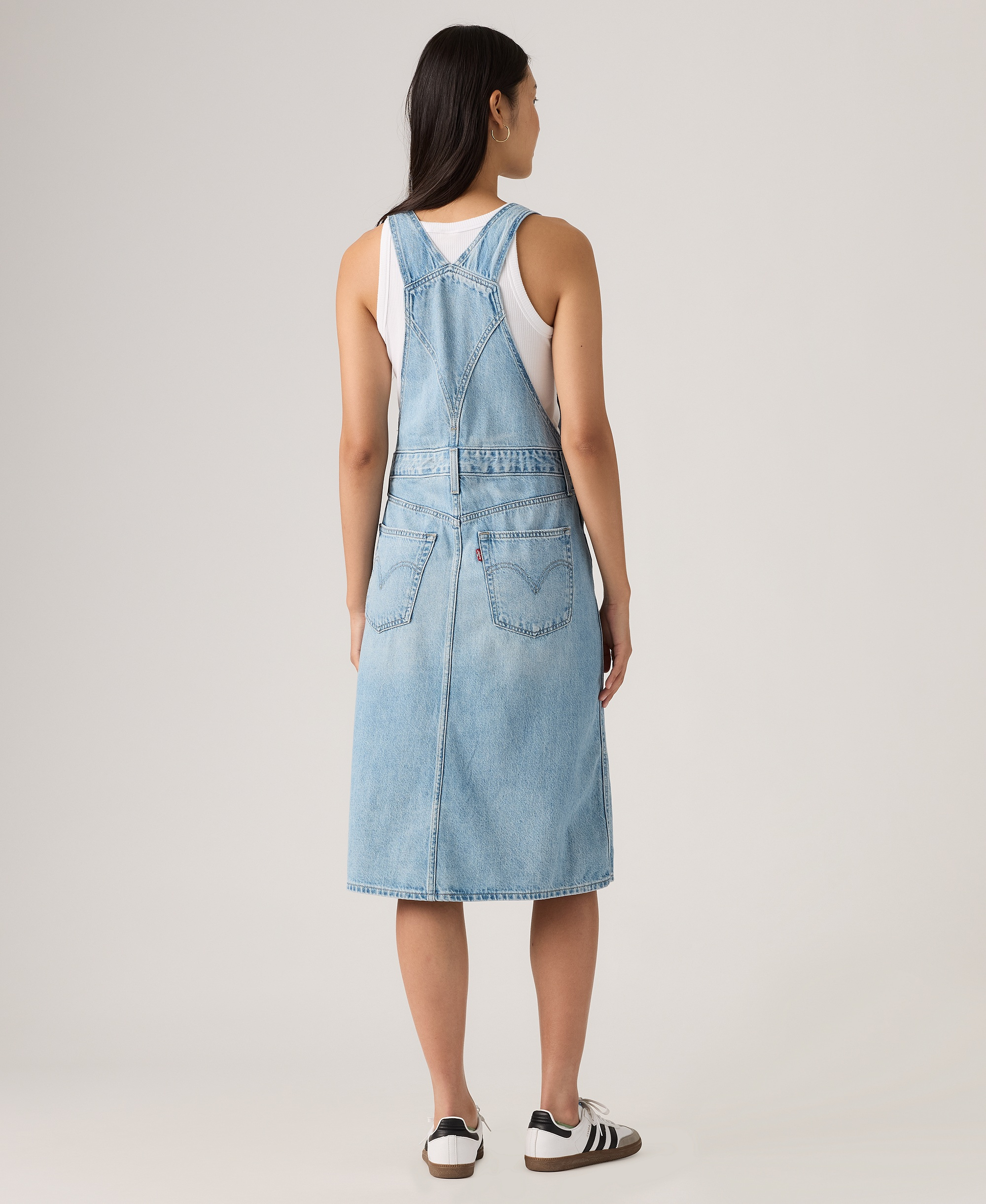 Levi's Women's Decon Relaxed-Fit Sleeveless Skirtall Dress - Summer Job Skirtall