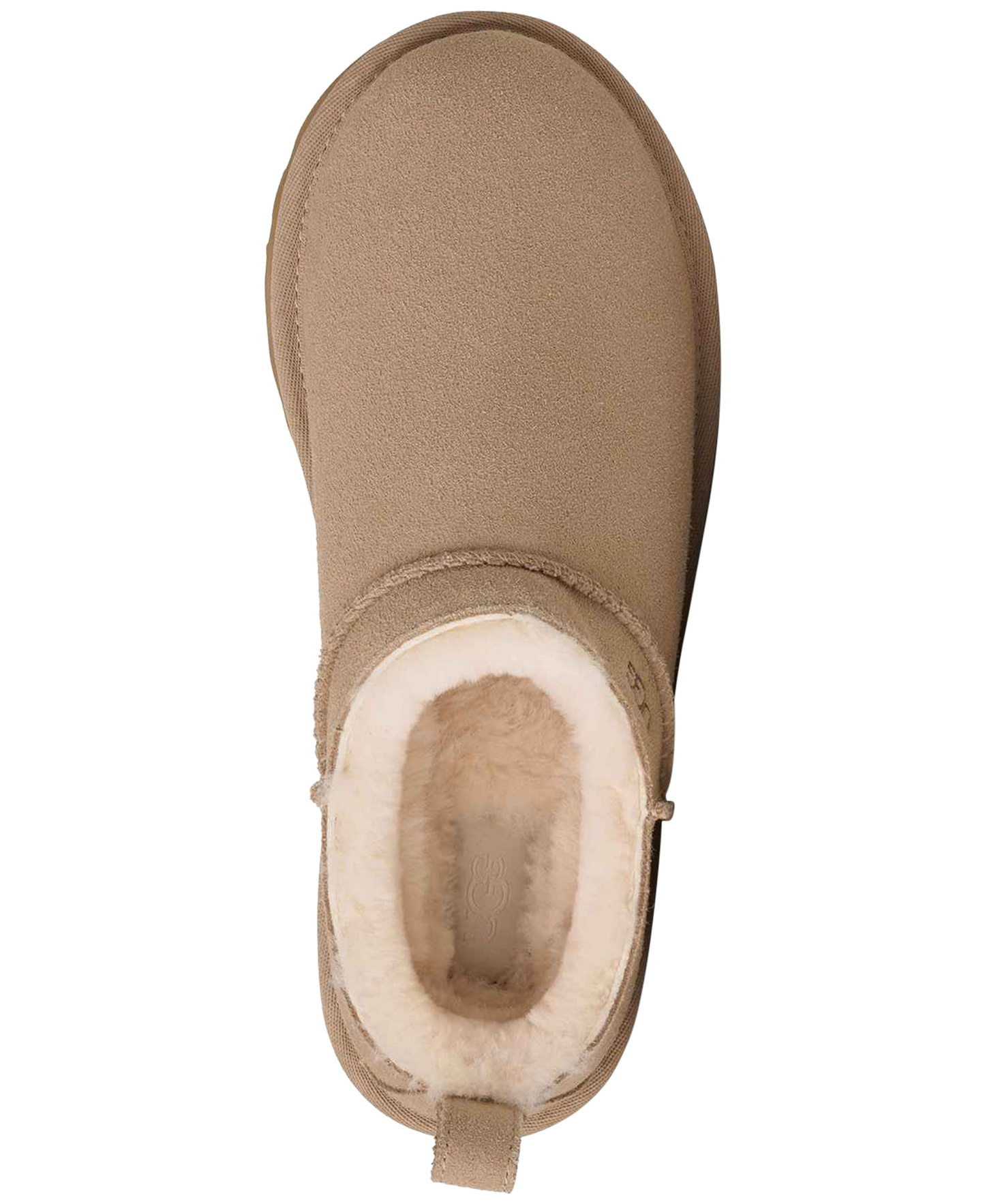 UGG® Women's Classic Micro Pull Tab Round Toe Booties - Sand